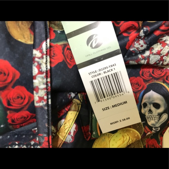 Drill Clothing Co Super Shine Prints By Drill Med New With Taggs - Picture 3 of 9